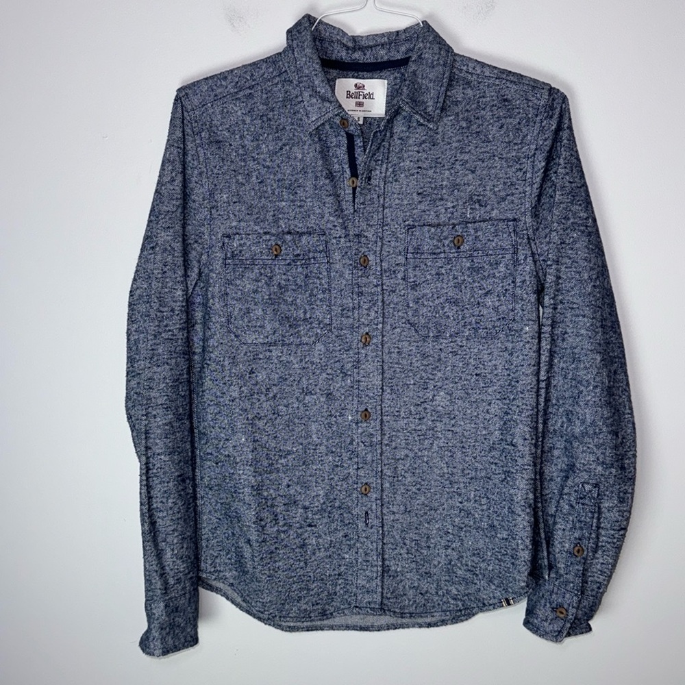 BellField Blue Small Button Down Shirt